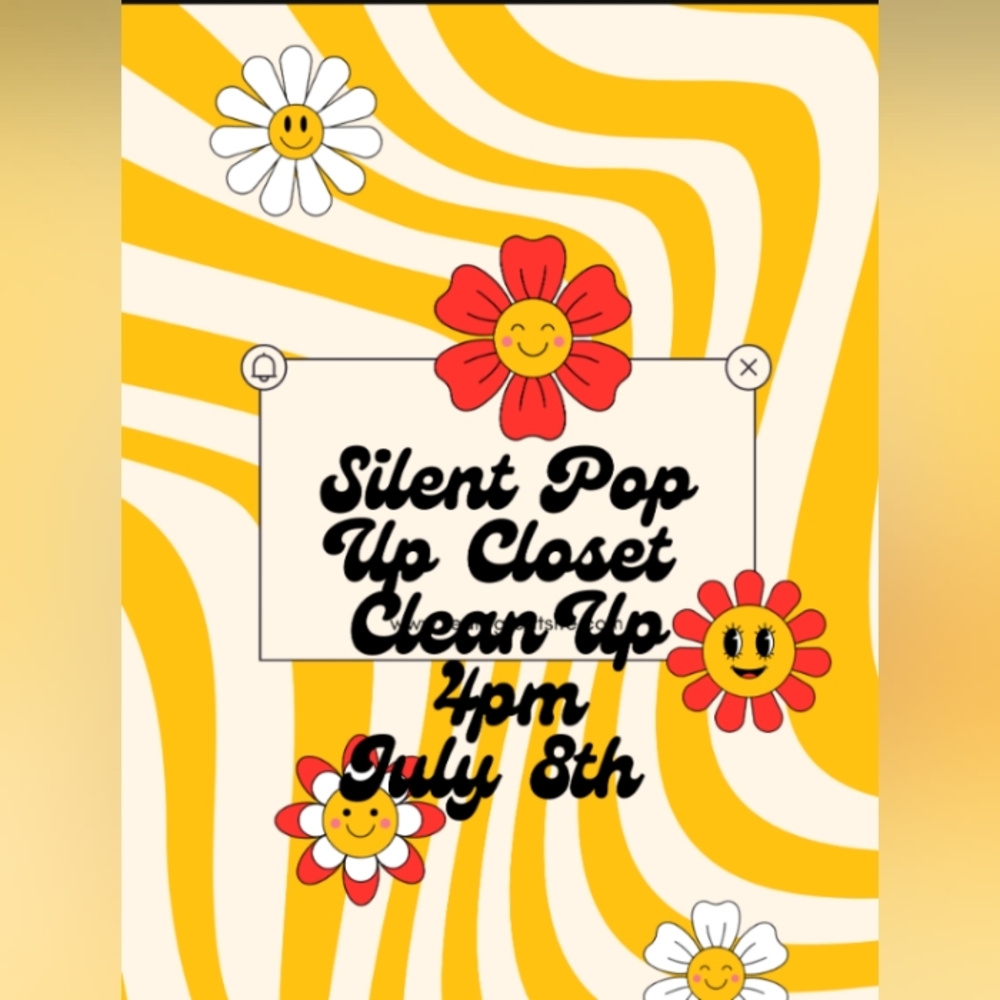 Closet clean up moving sale